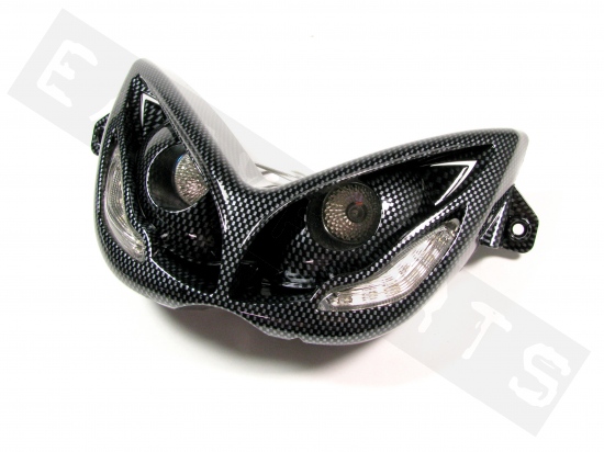 Headlight double with LED TNT Audi style carbon Aerox/ Nitro